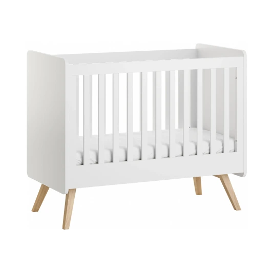 Lit bébé blanc Vintage 60x120