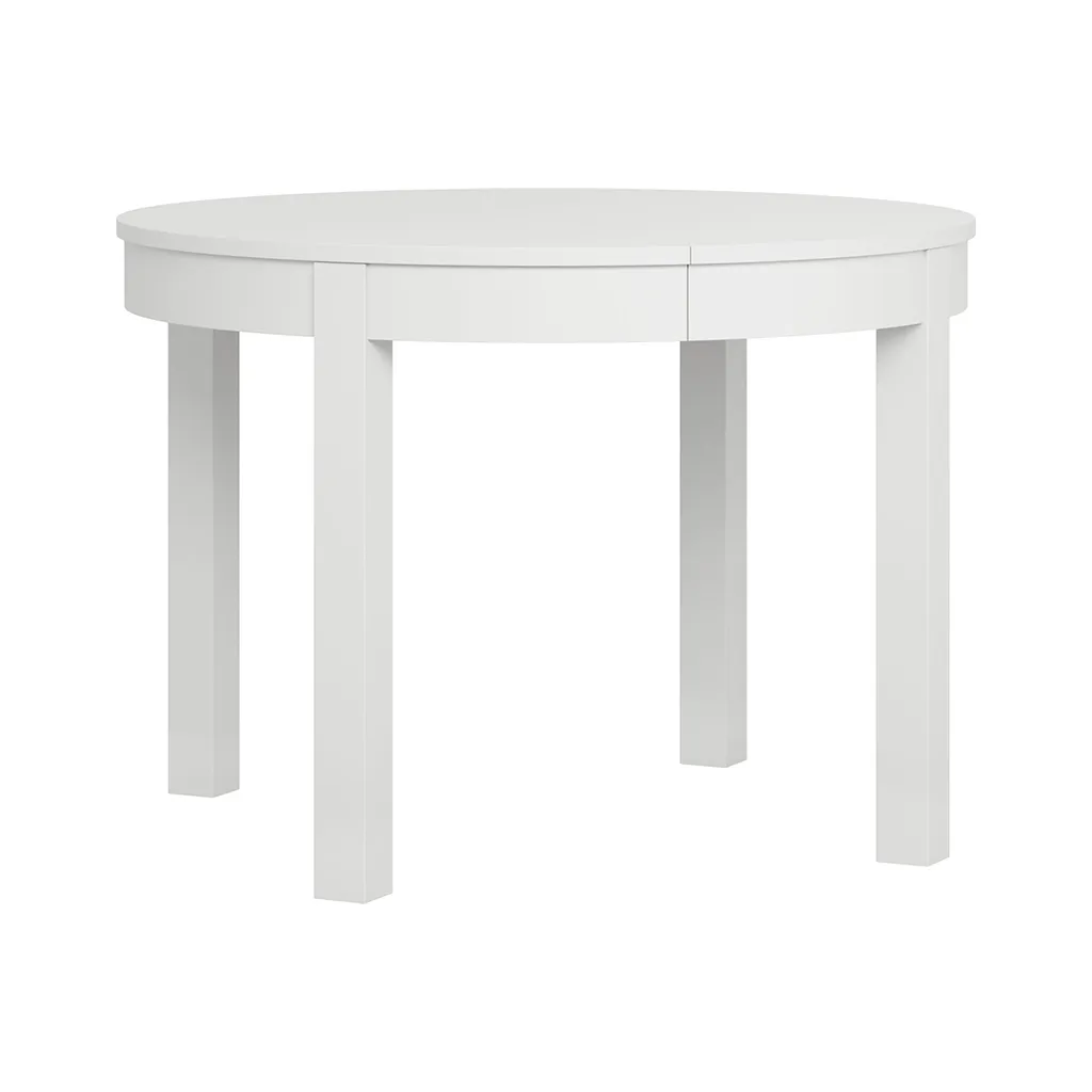 Table ronde extensible SIMPLE (Blanc)
